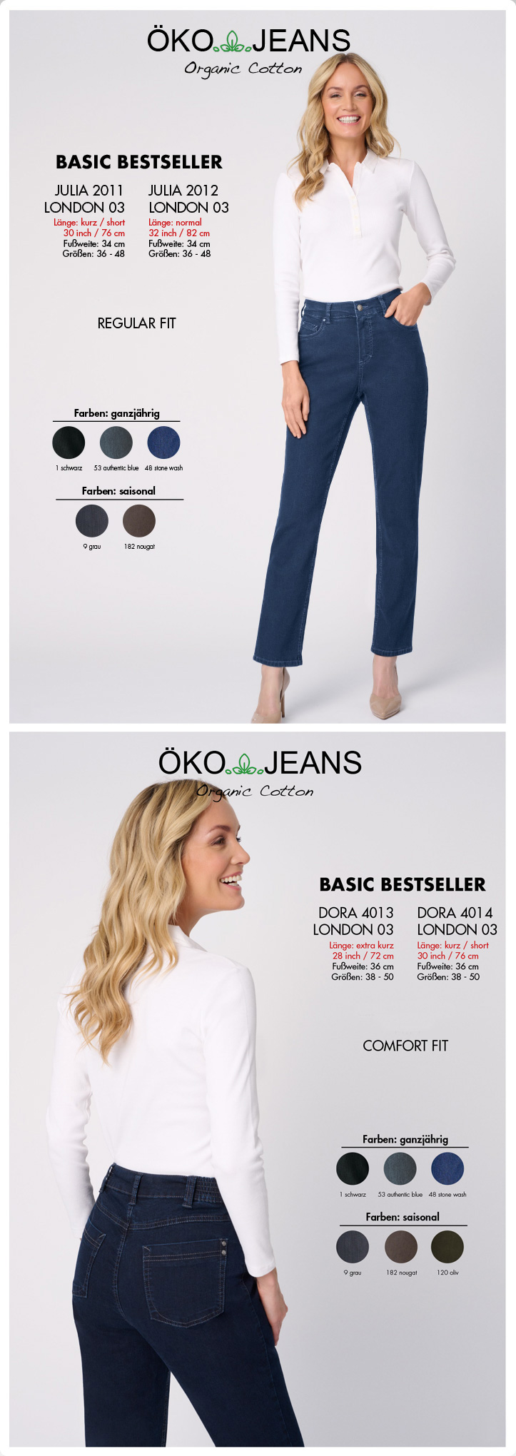 Lave Uddybe volleyball Öko Jeans - ANNA MONTANA - The specialist of trousers